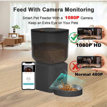 Automatic Cat Feeder with Camera and Voice Recorder