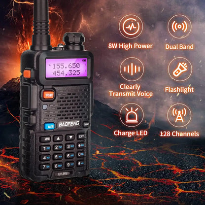 Dual Band Long Range Walkie Talkie with Powerful Output