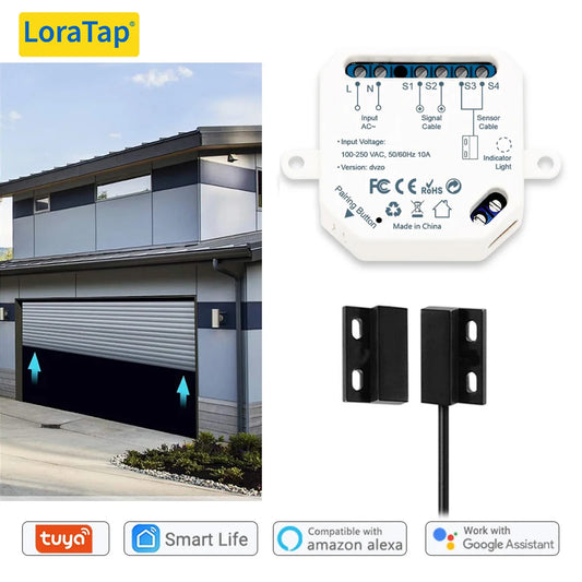 Smart Garage Door Opener with WiFi Sensor and App Control