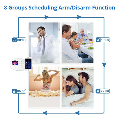 KERUI W204 4G and WIFI Alarm with Home Accessories Motion Sensor Wired Siren Security Alarms System for Home Control Kit - Home Smart Direct