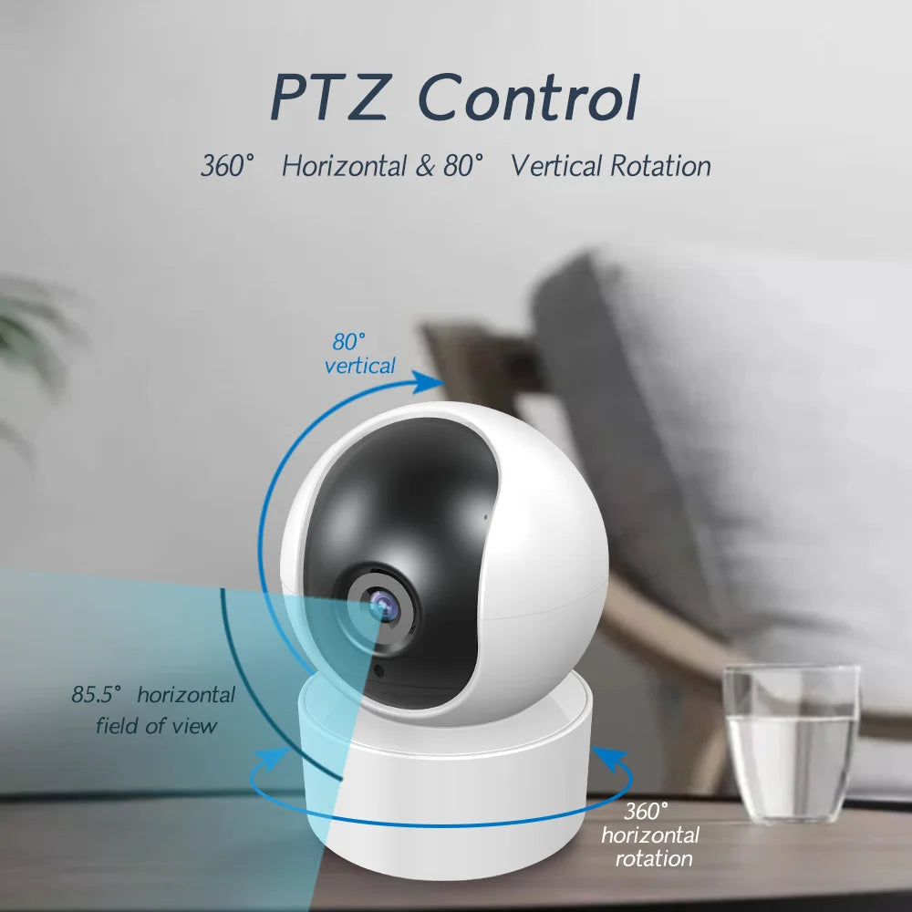 PGST 2MP 1080P Tuya IP WiFi Camera Security Protection Surveillance Camera CCTV Smart Life 2-Way Audio Night Vision Baby Monitor - Home Smart Direct