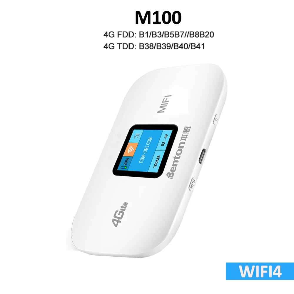 Portable WiFi6 MiFi 4G LTE USB Router Pocket Wireless Travel Router