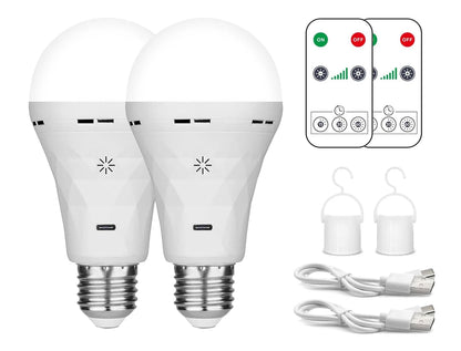 USB Rechargeable LED Bulb with Timer for Wall Sconce or Indoor Use - Home Smart Direct