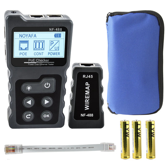 Network PoE Checker with LAN Cable Loop Testing