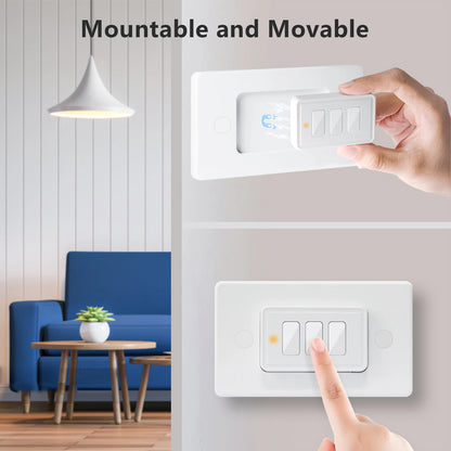Tuya Smart Life ZigBee US Mini Scene Switch Remote 3 Gang 9 Control Mode with Base Home Assistant Google Alexa DIY Automation - Home Smart Direct