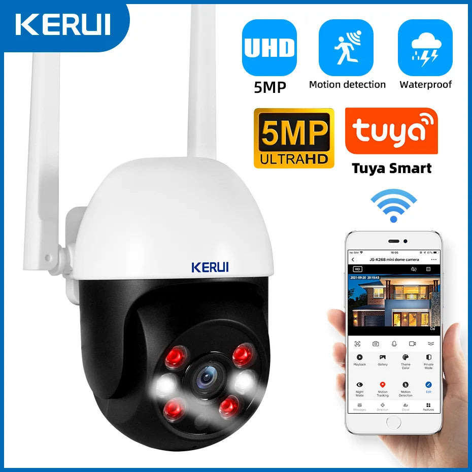 KERUI G30 DIY Home Alarm System Kit Smart Life APP Control Alarm Host with Motion Detector, Door Sensor, Siren Wireless Burglar - Home Smart Direct