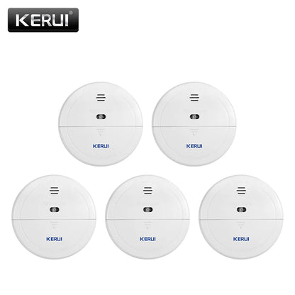 KERUI 5/10pcs 433MHZ Wireless Home Fire Smoke Sensor Detector Security Work With GSM Wifi Alarm System - Home Smart Direct