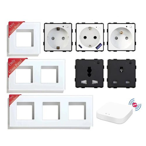 Smart Zigbee Wall Socket with Power Monitor and DIY Parts