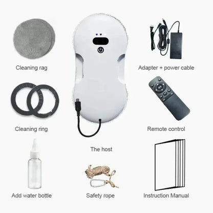 Dual Sided Spray Window Cleaning Robot for Home and Office