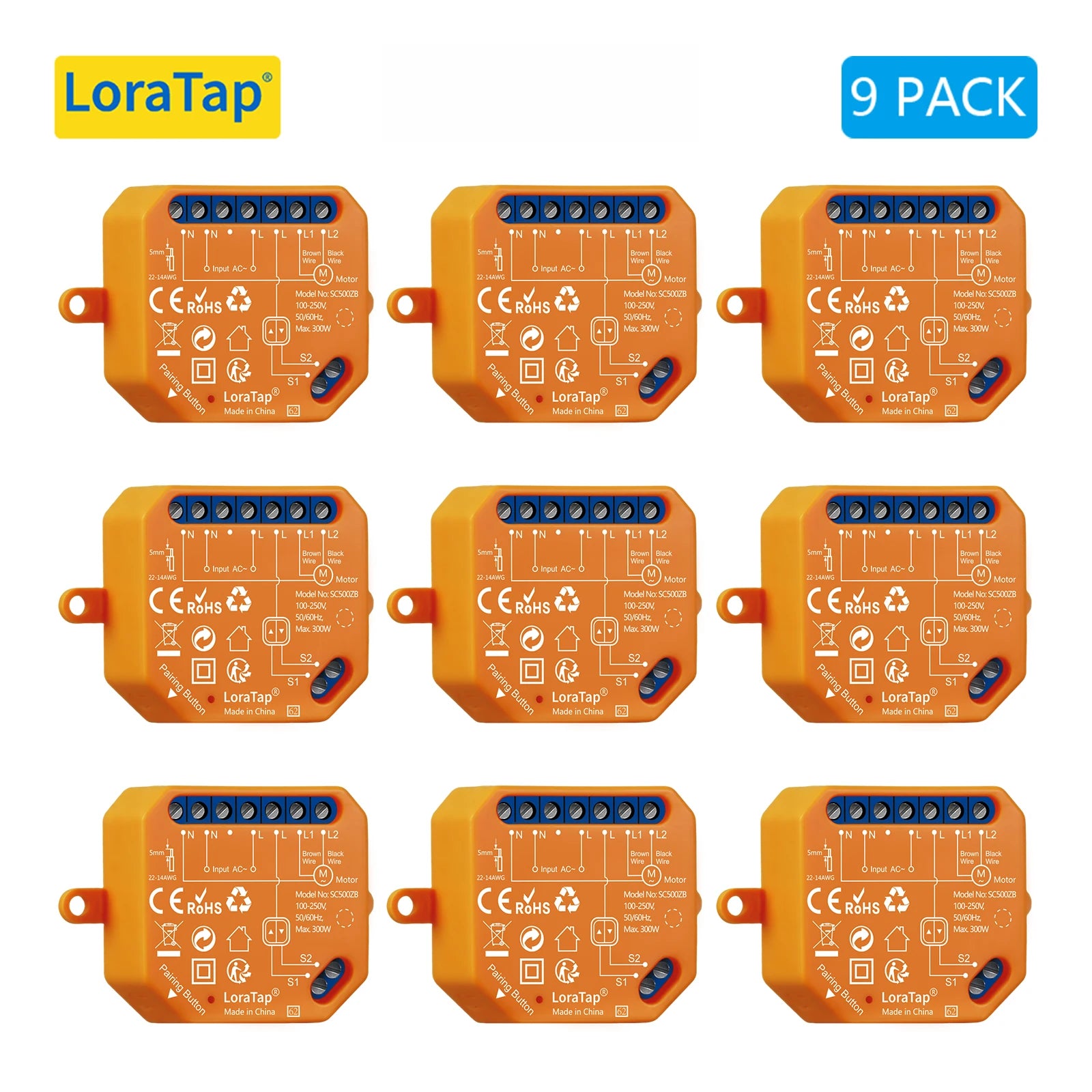 LoraTap ZigBee Shutter Switch Module For Electric Motorized Curtain Blind Tuya Smart Life Roller Alexa Google Home ZigBee2MQTT - Home Smart Direct