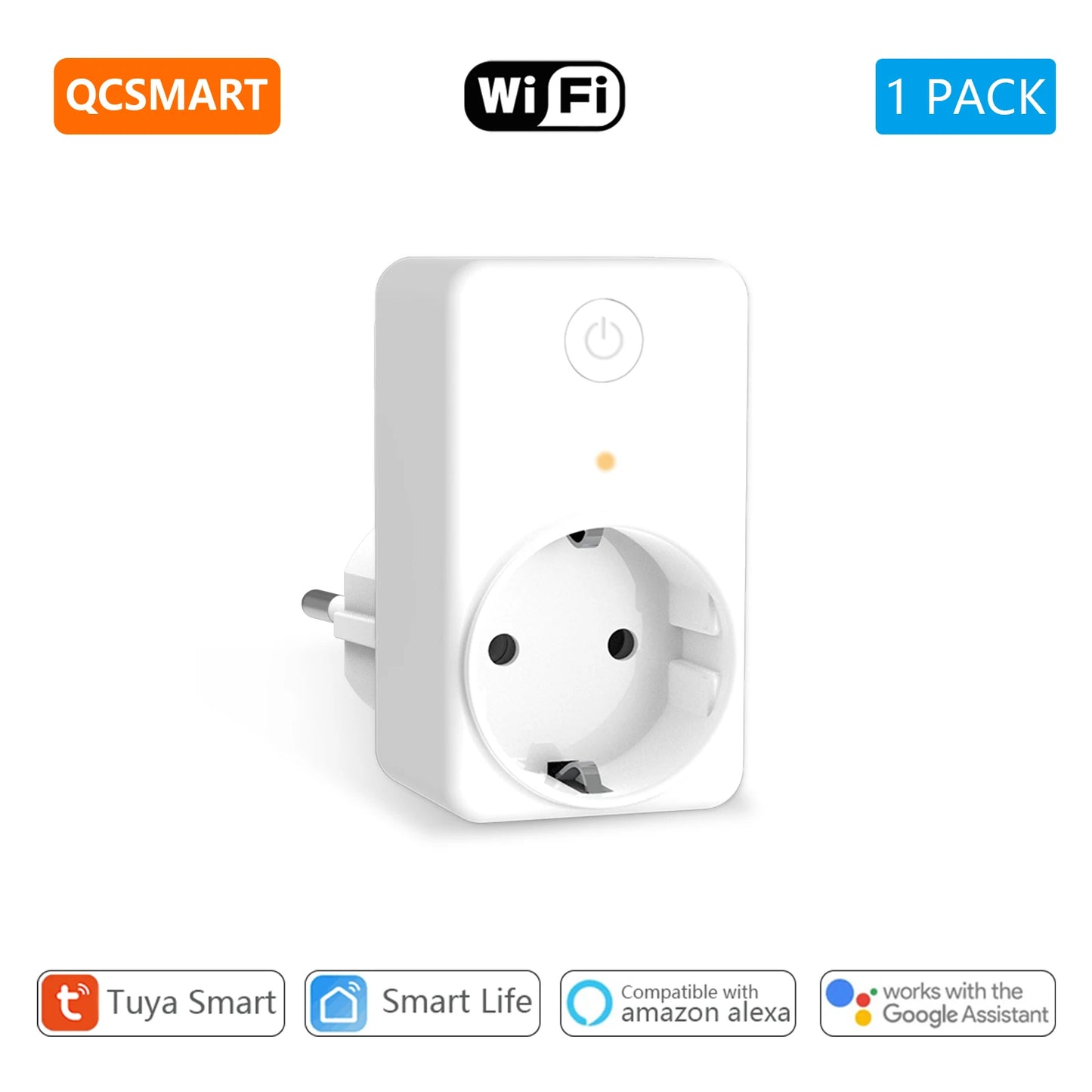 Smart WiFi Plug Outlet with Energy Monitoring