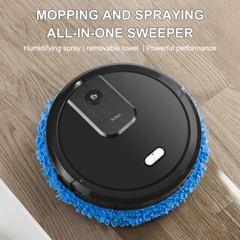 Smart Sweeping and Mopping Robot with Spray Function