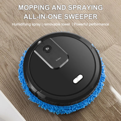Smart Sweeping and Mopping Robot with Spray Function