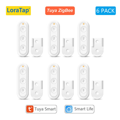 LoraTap Tuya Smart Life Wireless Scene Switch 3 Gang Remote Intelligent Device Linkage Control Home Assistant Support - Home Smart Direct