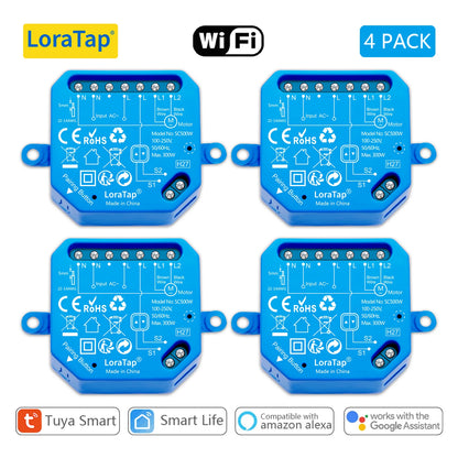 Tuya Smart Life WiFi Blind Curtain Switch Module for Rolling Shutter Google Home Alexa Voice Control App Timer DIY LoraTap - Home Smart Direct