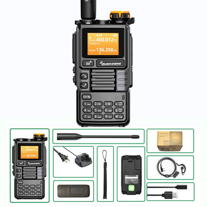 Upgraded Air Band Radio with Dual Band and Type C Charging