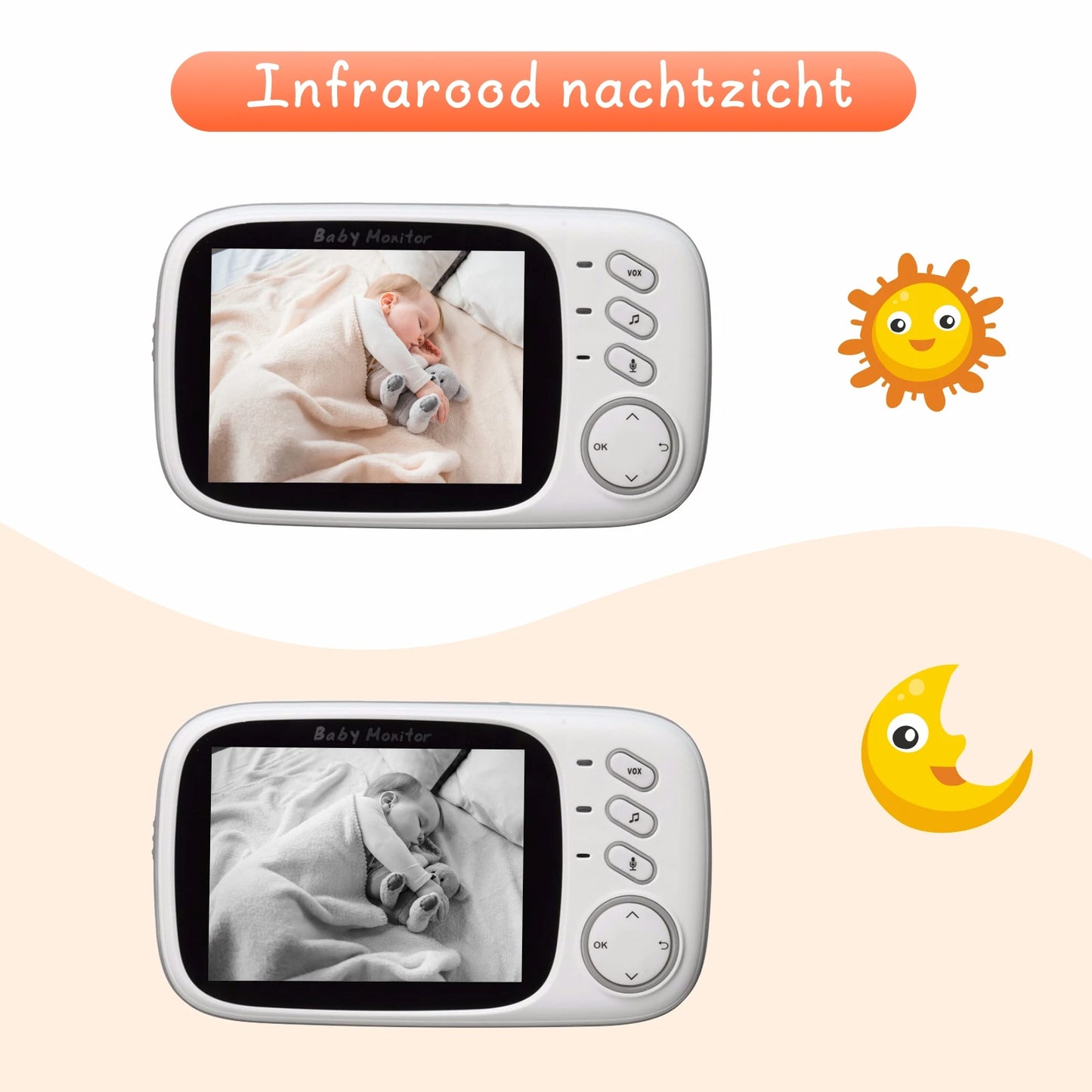 Wireless Video Baby Monitor with Color Screen and Two Way Talk