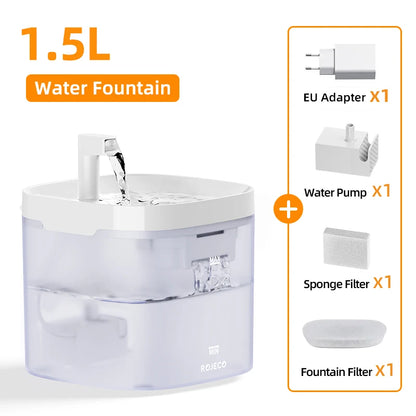 Smart Cat Water Fountain with Filter Purifier System
