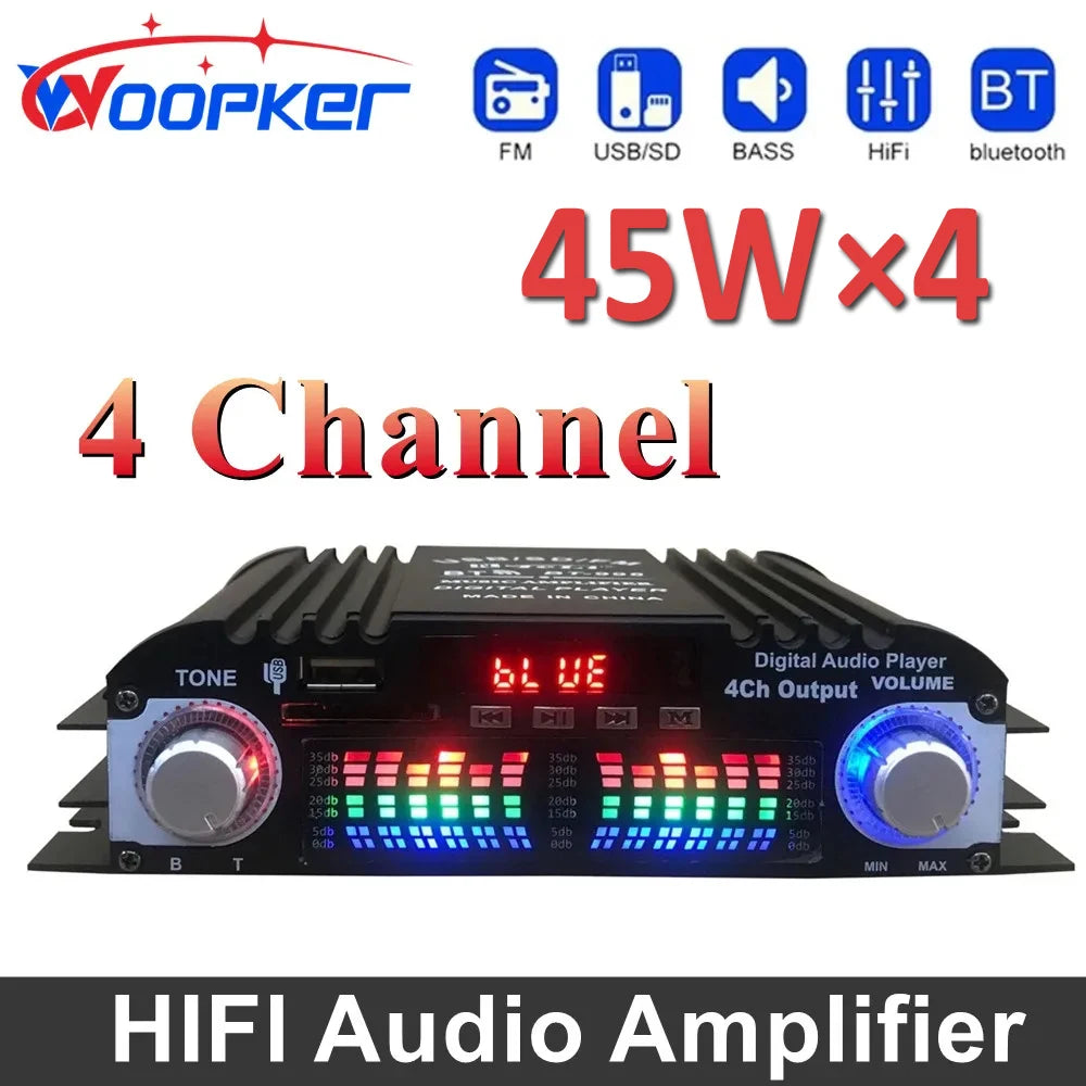 HiFi Audio Amplifier with Bluetooth Karaoke Player - Home Smart Direct