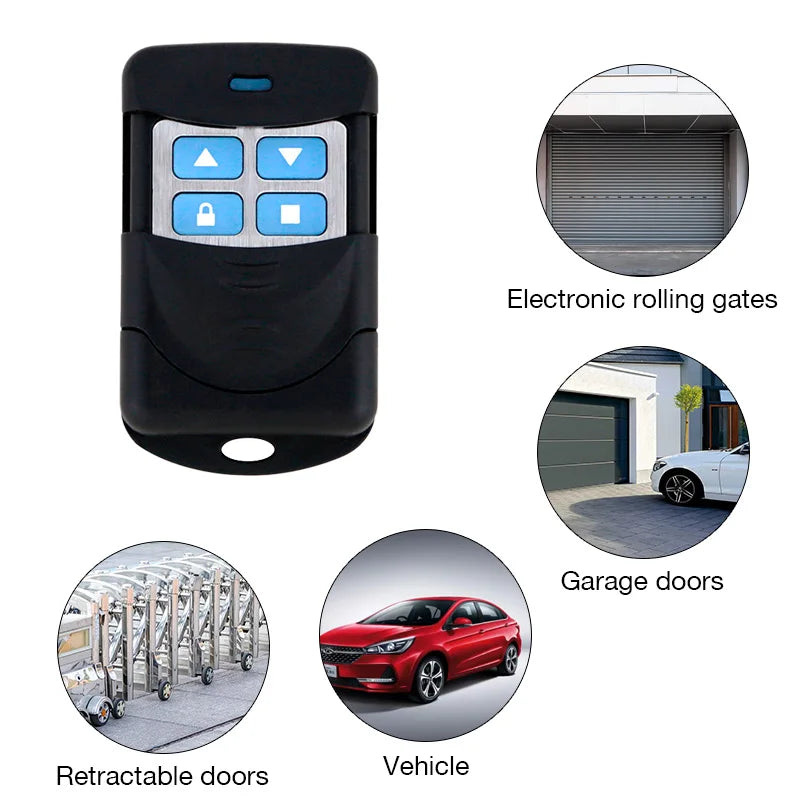 433MHz Remote Control Duplicator with 4 Buttons Smart Copy Remote Control for Electric Garage Door Gate Opener Remote Cloning - Home Smart Direct