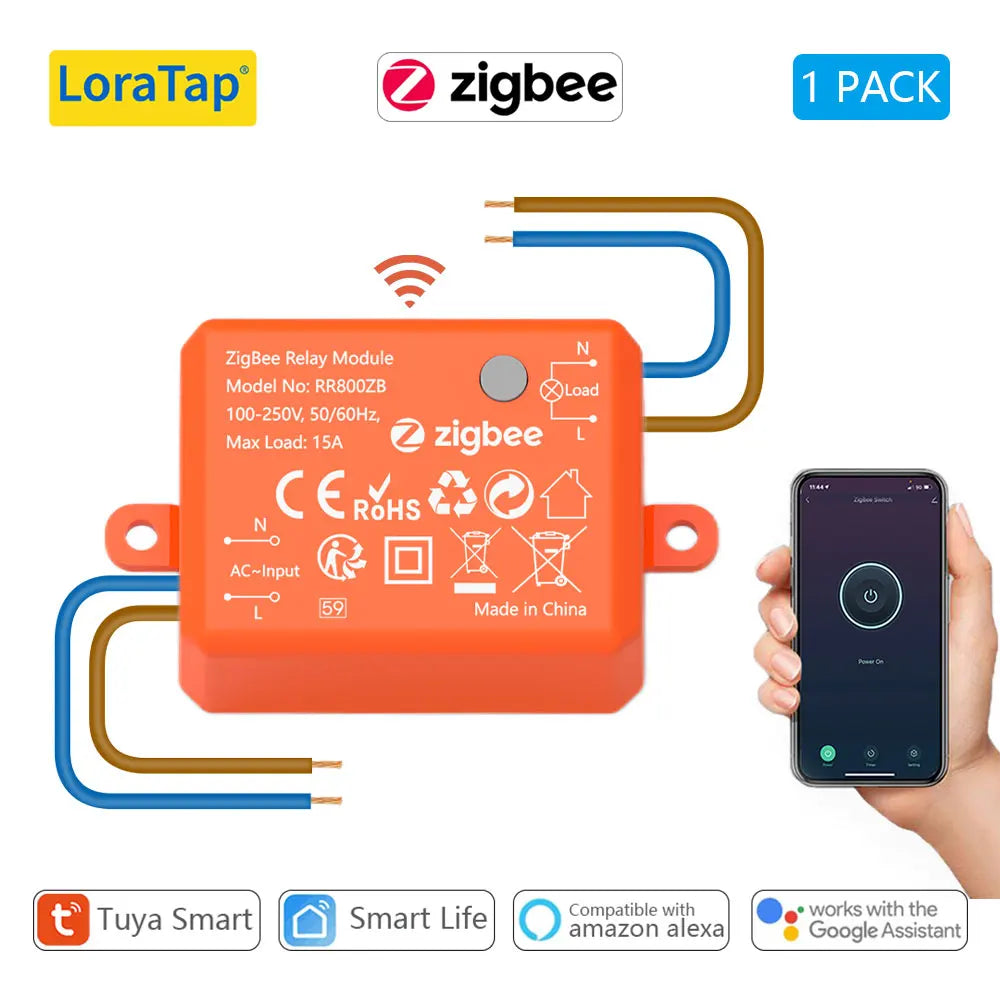 LoraTap 4 Gang Tuya ZigBee Wireless Scene Switch Push Button Controller by Battery 2MQTT Setup Automation Scenario for Home DIY - Home Smart Direct