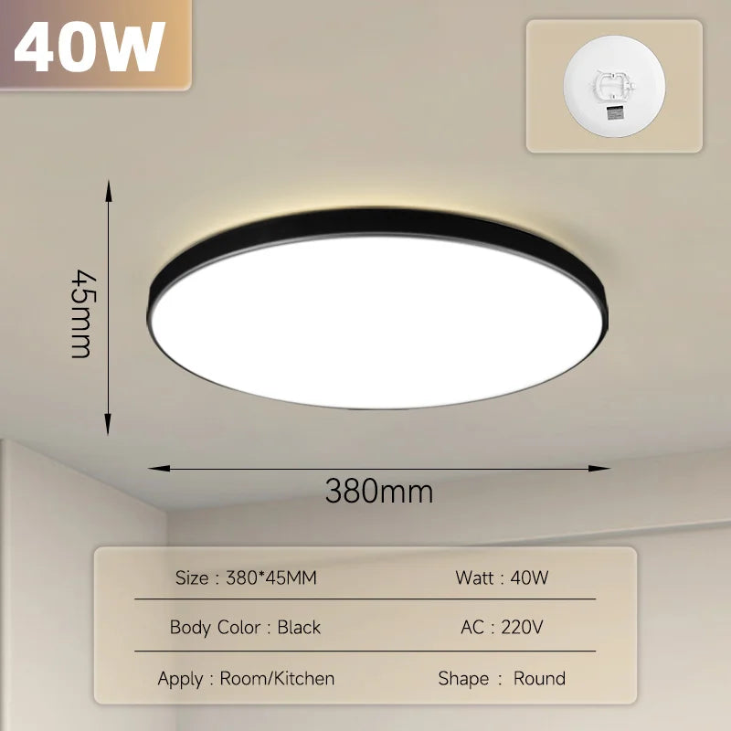 Ultra Thin LED Ceiling Light Waterproof for Living Room and Kitchen - Home Smart Direct