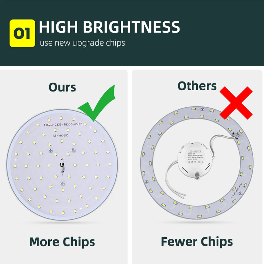 Modern LED Ceiling Light Fixture for Living Room and Bedroom - Home Smart Direct