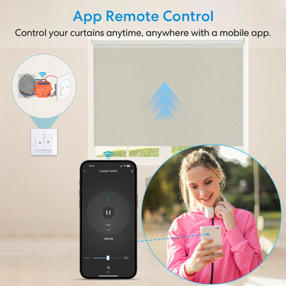 ZigBee Roller Shutter Blinds Curtain Switch Tuya Smart Life Percentage Progress Timer Voice Control Google Assistant Alexa - Home Smart Direct
