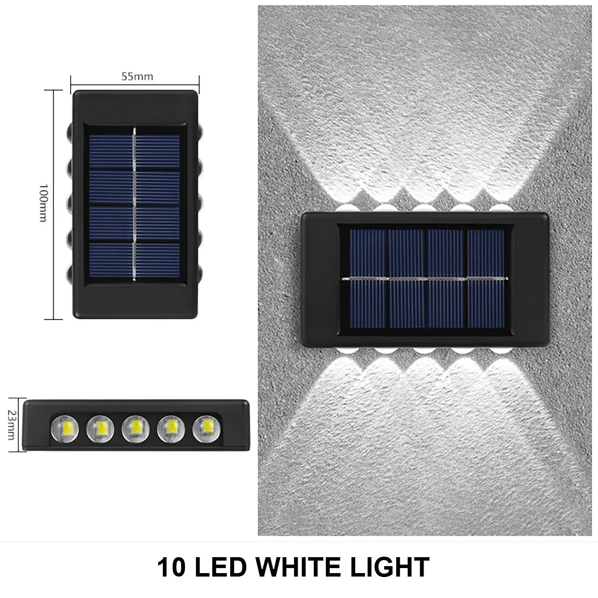 Outdoor Solar Wall Light for Garden and Home Security