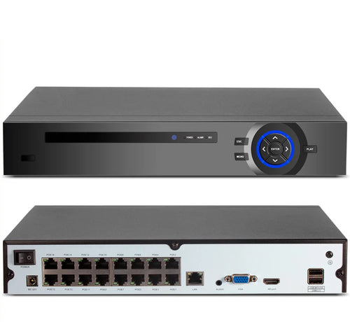 KERUI 4K 16CH POE NVR H.265 NVR Video Recorder ONVIF Security CCTV Surveillance 16 Channel For 4MP 6MP 8MP POE Camera System - Home Smart Direct