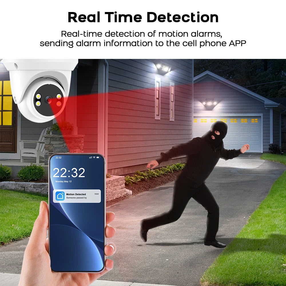 PGST 3MP HD Tuya PTZ IP WiFi Security Camera Surveillance Camera CCTV 2-Way Audio Night Vision Humanoid Tracking Waterproof - Home Smart Direct