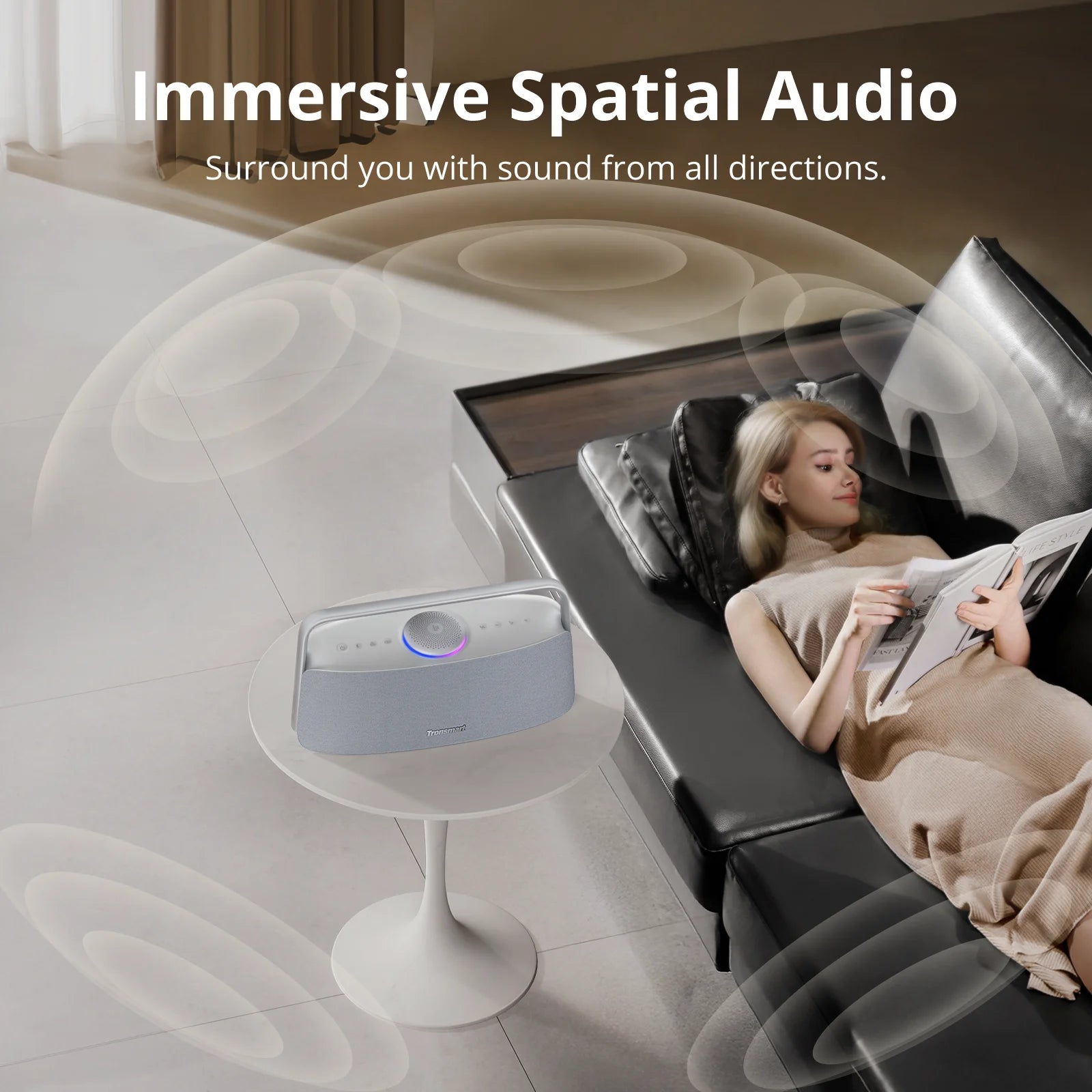 Tronsmart Bluetooth Speaker with Hi Res Audio and Portable Handle - Home Smart Direct