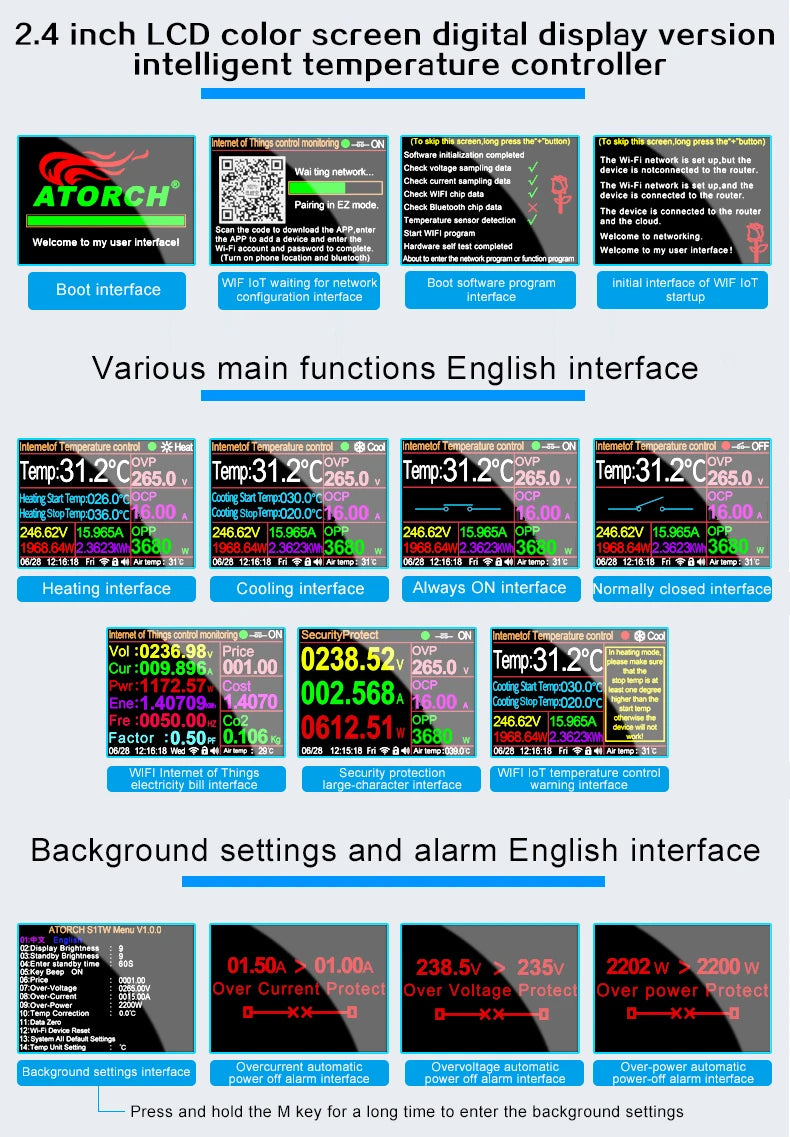 Tuya WiFi Digital Thermostat Socket Temperature Controller with Timer