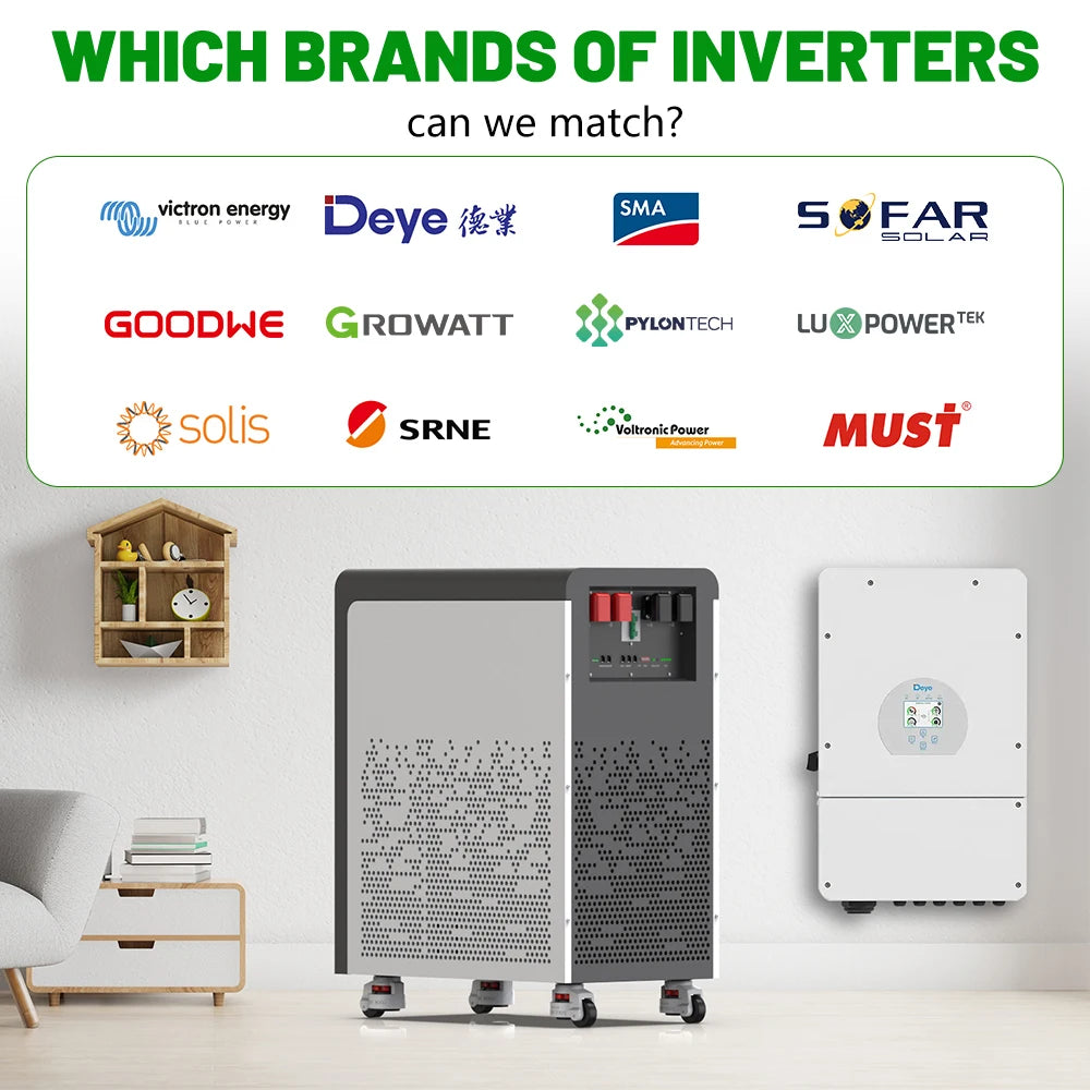 LiFePO4 Battery Pack with Bluetooth BMS for Energy Storage