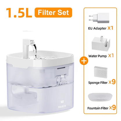 Smart Cat Water Fountain with Filter Purifier System
