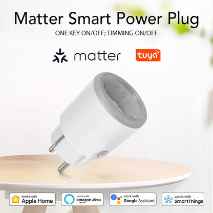 Smart Matter WiFi Plug with Power Monitor and Voice Control