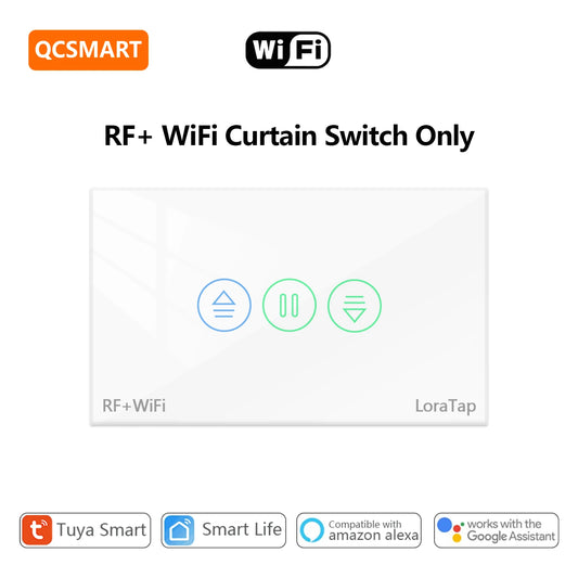 Tuya Roller Shutter Blinds US Type 120 Standard Switch Tuya Smart Life Percentage Progress Remote Control Google Assistant Alexa - Home Smart Direct