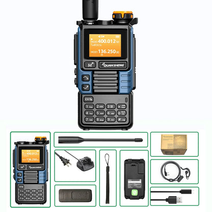 Upgraded Air Band Radio with Dual Band and Type C Charging