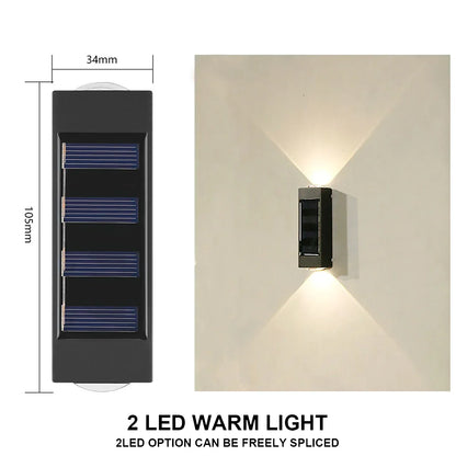 Outdoor Solar Wall Light for Garden and Home Security