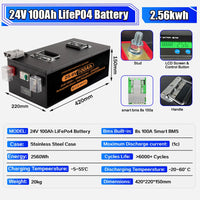 24V 100Ah-2560Wh