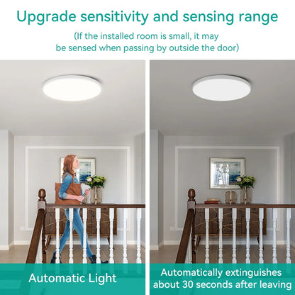 Motion Sensor LED Ceiling Light Waterproof for Hallway Corridor - Home Smart Direct
