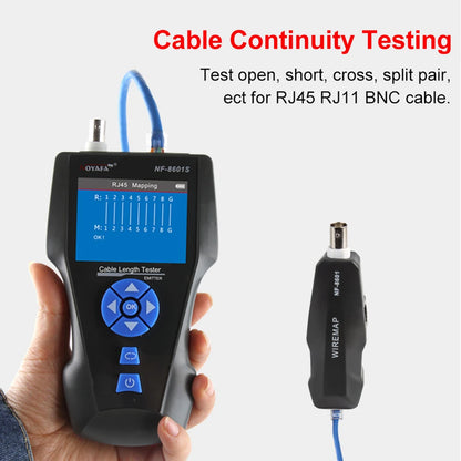NOYAFA NF-8601S Multifunction TDR Ethernet Cable Tester RJ45 RJ11 BNC PoE