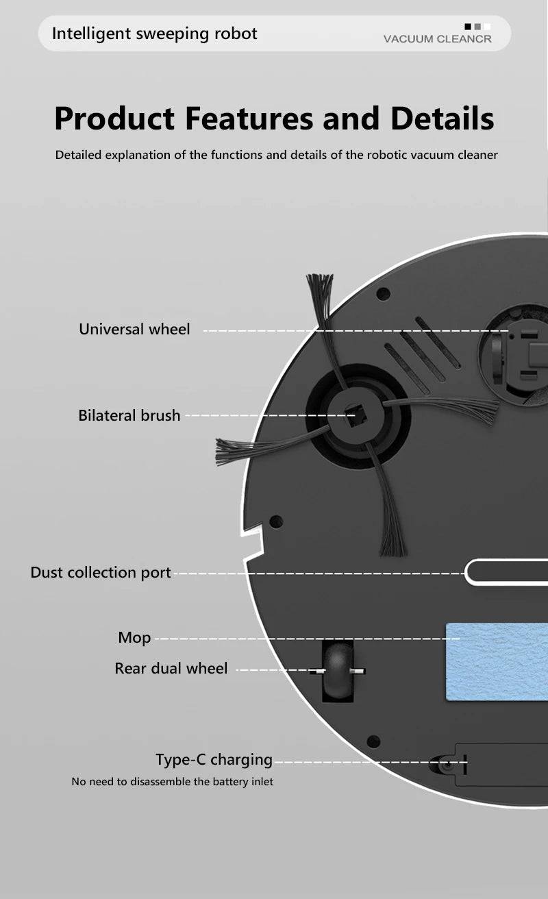 Smart Sweeping Robot Automatic Vacuum Cleaner for Home