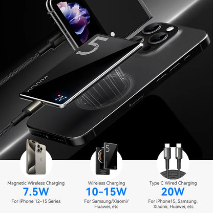 Magnetic Wireless Power Bank Fast Charging External Battery