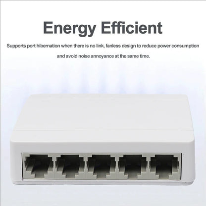 Five Port Gigabit Desktop Ethernet Switch for Home Office