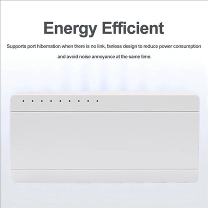 Eight Port Gigabit Desktop Network Hub with Auto MDI MDIX