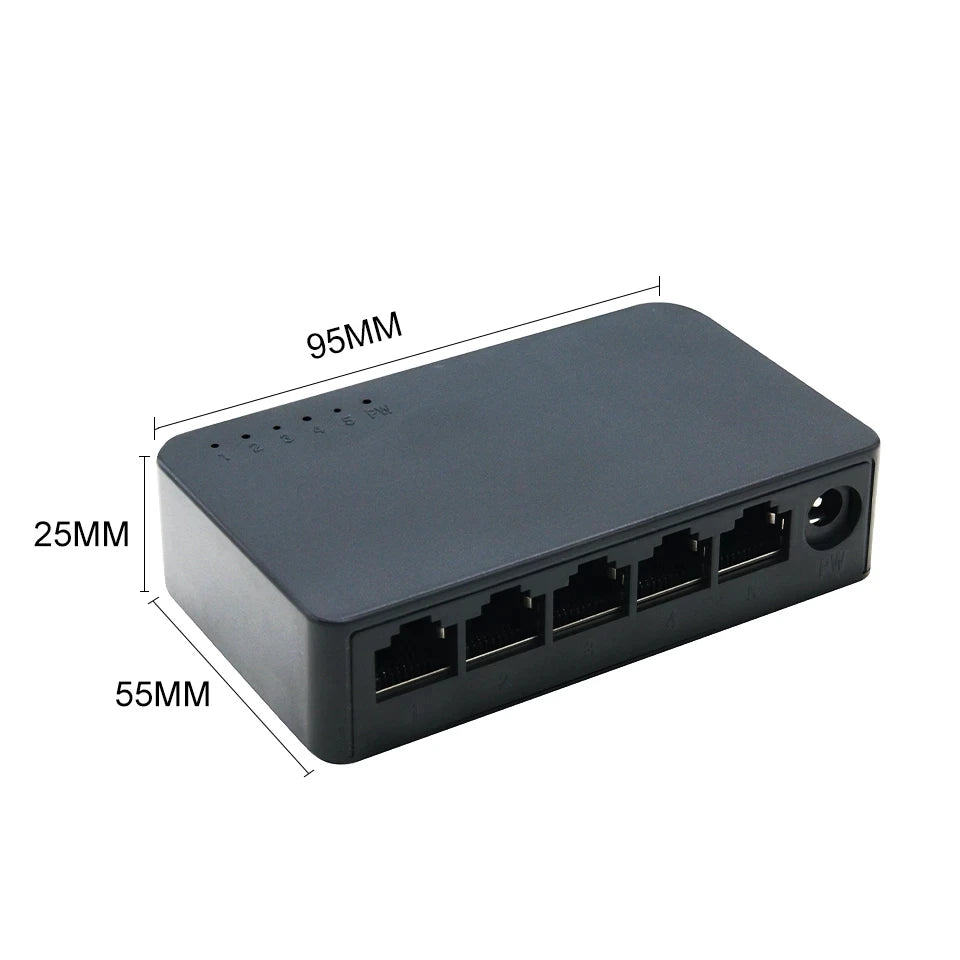 Mini Five Port Gigabit Ethernet Smart Network Switch