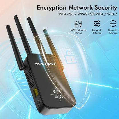 1200Mbps WiFi Repeater OLED Long Range 5GHz Signal Extender