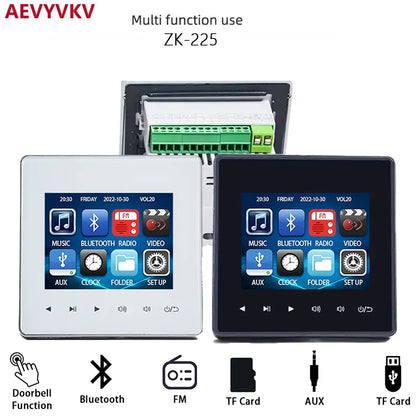 Bluetooth Wall Amplifier Touch Stereo Audio Panel - Home Smart Direct