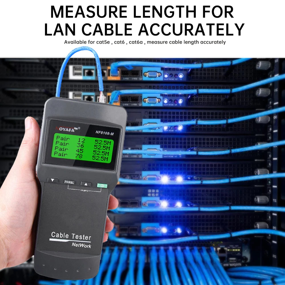 NOYAFA NF-8108M Professional Network Cable Tester RJ45 Multifunction PoE